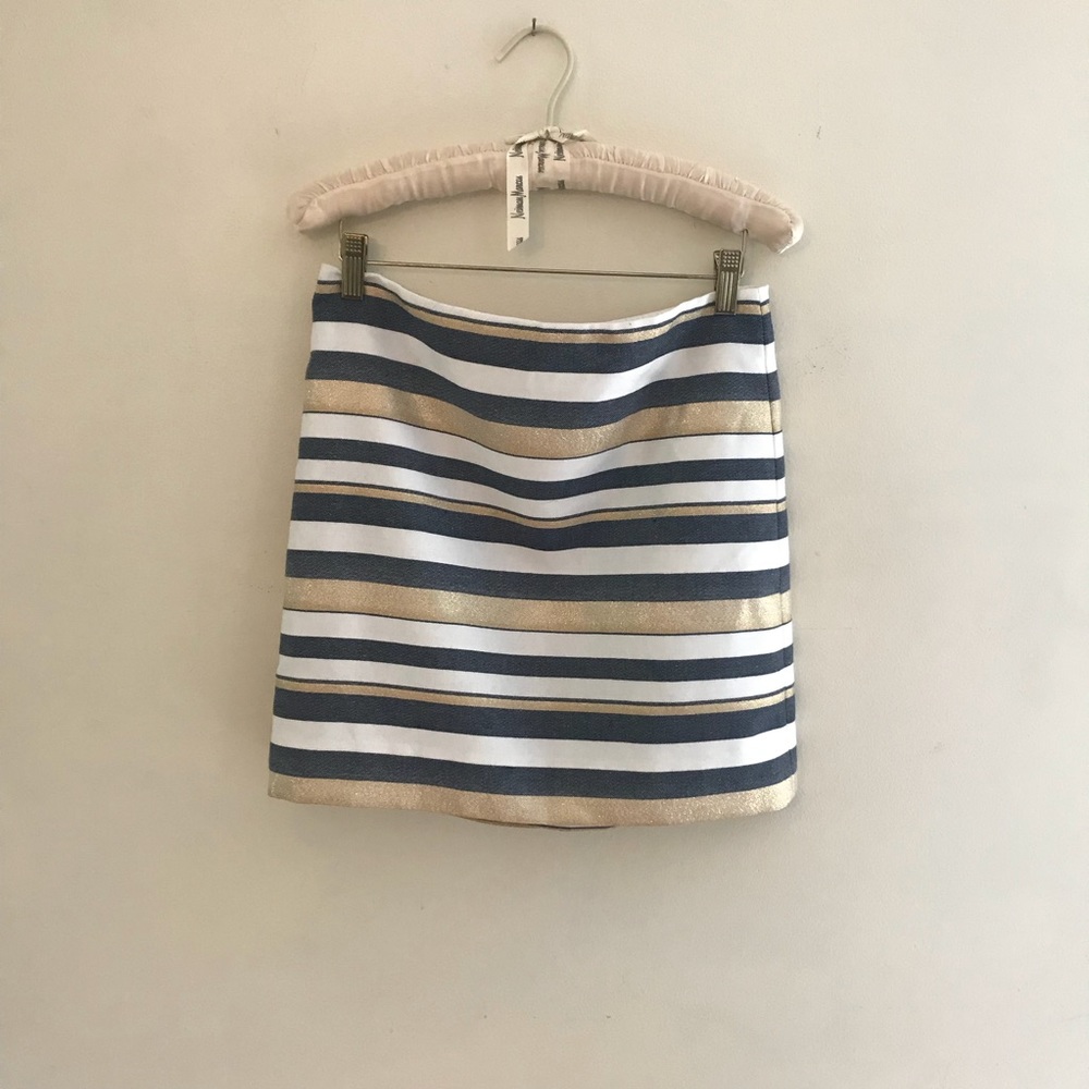 J. Crew mini striped skirt